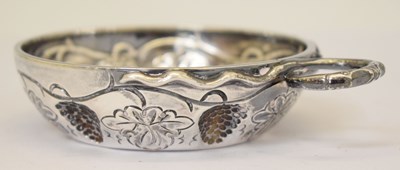 Lot 217 - Elizabeth II silver tastevin