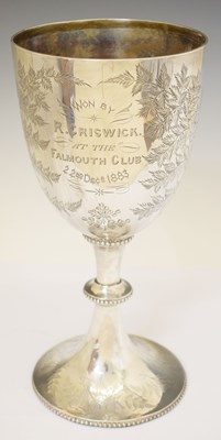 Lot 305 - Victorian silver trophy cup