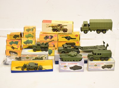 Lot 514 - Collection of Dinky Toys military-themed diecast model vehicles