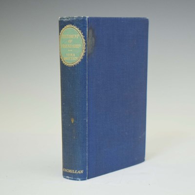 Lot 672 - Vera Brittain, Testament of Friendship, first edition, 1940, signed presentation copy