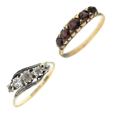 Lot 42 - Two dress rings