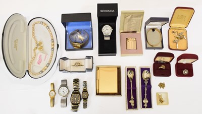 Lot 161 - Assorted costume jewellery and watches