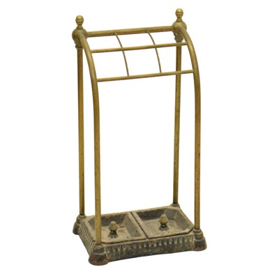 Lot 464 - Late 19th or early 20th century six division umbrella or stick stand