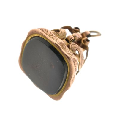 Lot 126 - George V 9ct gold fob