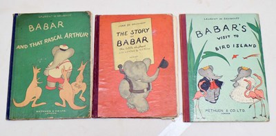 Lot 613 - Laurent de Brunhoff - 1950s Babar books