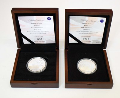 Lot 290 - Two silver 1oz commemoratives for Brexit, 2020
