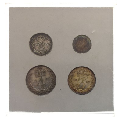 Lot 308 - Queen Victoria silver Maundy coins
