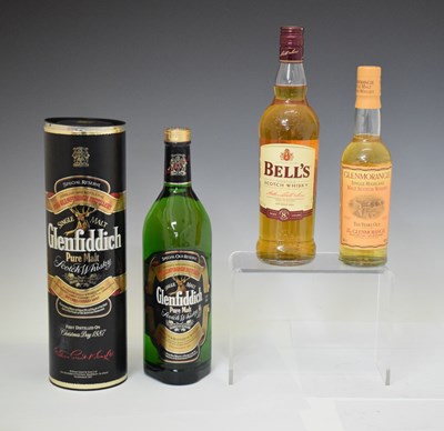 Lot 544 - Glenfiddich, Bells, and Glenmorangie Scotch Whisky