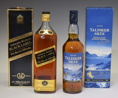 Lot 545 - Johnnie Walker Black Label and Talisker Skye Scotch Whisky