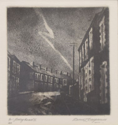 Lot 480 - David Carpanini (b.1946) - Limited edition etching - 'Jersey Road II', 4/40