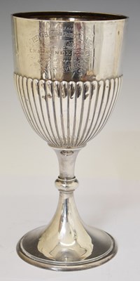 Lot 254 - Somerset Light Infantry Interest - Late Victorian silver trophy cup