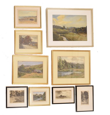 Lot 744 - Walter (Wattie) Scott (Scottish, 1871-1940) - Collection of watercolours and etchings