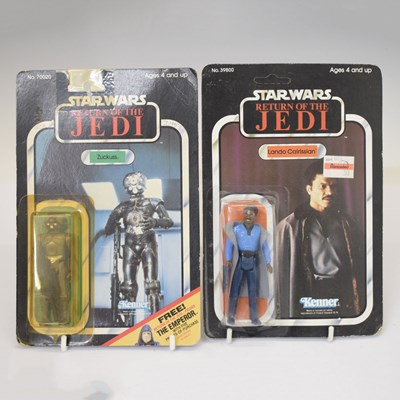 Lot 534 - Star Wars Return of the Jedi 'Zuckuss' and 'Lando Calrissian' carded figures