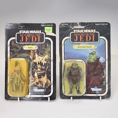 Lot 533 - Star Wars Return of the Jedi 'Teebo' and 'Gamorrean Guard' carded figures