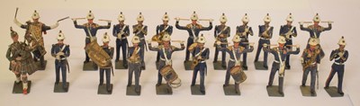 Lot 536 - Britains - Twenty Band of the Royal Marines hand painted lead figures