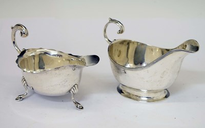 Lot 314 - Two silver sauce boats