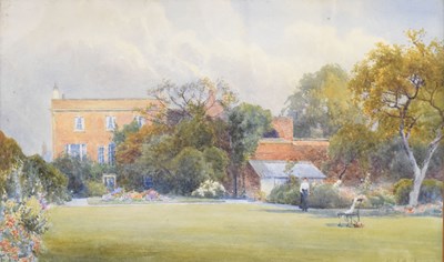 Lot 644 - Frank Gresley (1855-1936) - Watercolour - Friargate House School, Derby