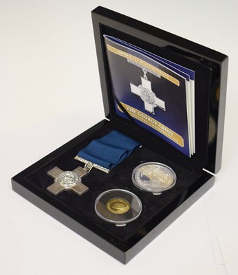 Lot 354 - Tristan da Cunha - Elizabeth II The George Cross gold and silver commemorative set, 2015