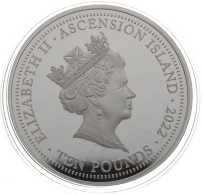 Lot 375 - Ascension Island - Elizabeth II 5oz silver ten-pound coin, 2022