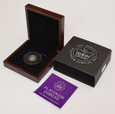 Lot 350 - Quarter ounce platinum commemorative, 2022