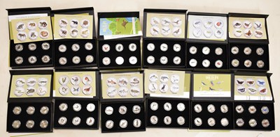 Lot 382 - Bailiwick of Guernsey - Twelve sets of Charles III Great British Isles Wildlife 10p coin sets