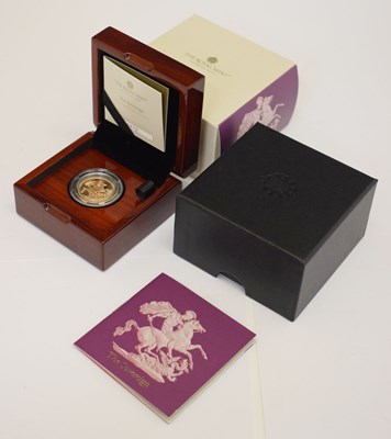 Lot 344 - Charles III gold proof sovereign, 2024