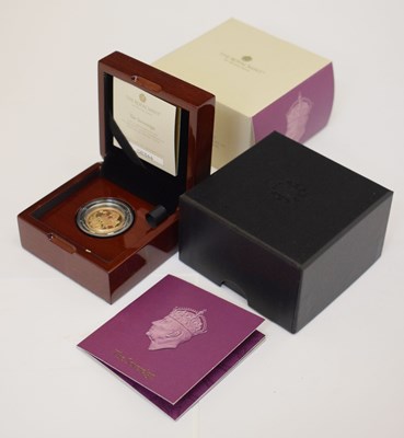 Lot 343 - Charles III gold proof sovereign, 2023, commemorating the coronation