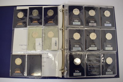 Lot 398 - Collection of Elizabeth II and Charles III commemorative fifty pence coins