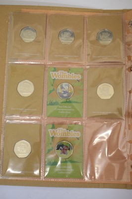 Lot 407 - Collection of fifty pence shaped commemoratives from The Wombles Collection