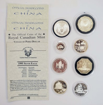 Lot 385 - Collection of silver and other coins and medallions