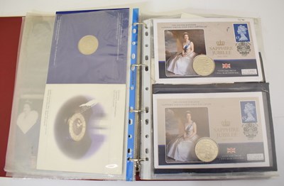 Lot 403 - Collection of commemorative crowns and £5 coins