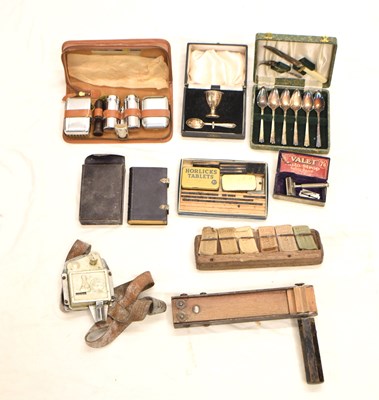 Lot 442 - Early 20th century gas attack rattle or crow scarer, together with a Bell Punch Ticket machine