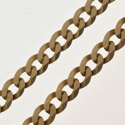 Lot 107 - 9ct gold curb link necklace