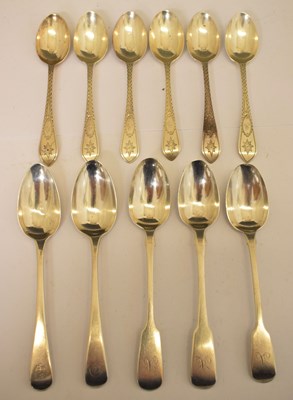 Lot 268 - Collection of silver teaspoons