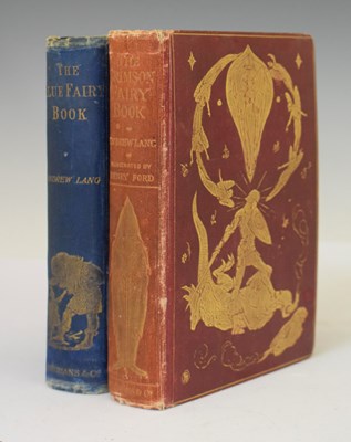 Lot 611 - Andrew Lang, ‘The Crimson Fairy Book’, first edition, and 'The Blue Fairy Book'