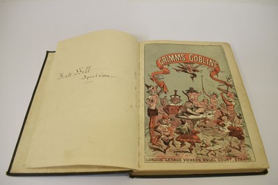 Lot 371 - Grimm (Jakob Ludwig and Wilhelm Carl) and others, 'Grimms' Goblins', first edition, c1861