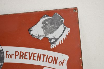 Lot 247 - Vintage enamel sign - Royal Society for Prevention of Cruelty to Animals