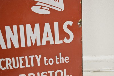 Lot 247 - Vintage enamel sign - Royal Society for Prevention of Cruelty to Animals