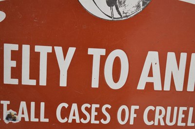 Lot 247 - Vintage enamel sign - Royal Society for Prevention of Cruelty to Animals