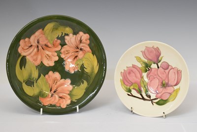 Lot 568 - Moorcroft - Walter Moorcroft bowl in the Hibiscus pattern, etc