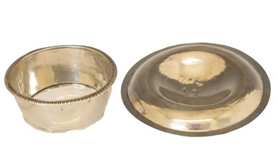 Lot 214 - Silver wine funnel stand and part wine funnel