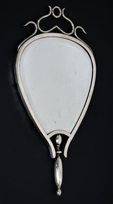 Lot 455 - Early 20th century Continental silver plate hand mirror