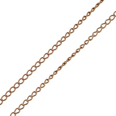 Lot 112 - Yellow metal curb link chain