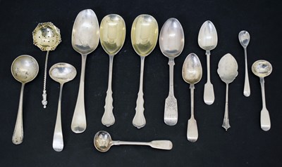 Lot 283 - A collection of silver flatware