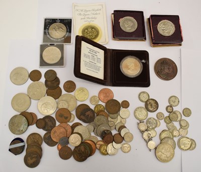 Lot 370 - A collection of GB pre-1947 silver coinage, etc