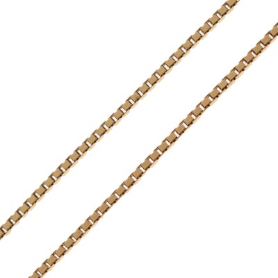 Lot 111 - Yellow metal box chain