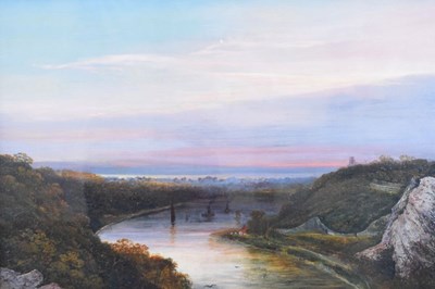 Lot 496 - 19th Century English School - Oil on canvas - Avon Gorge landscape