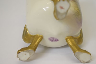 Lot 330 - Harry Davis for Royal Worcester - Porcelain vase of cylindrical form