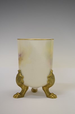 Lot 330 - Harry Davis for Royal Worcester - Porcelain vase of cylindrical form
