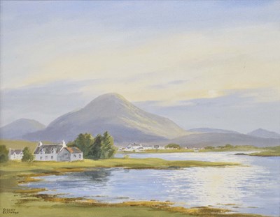 Lot 642 - Robert Egginton (b.1943) - Oil on canvas - 'Broadford, Skye'